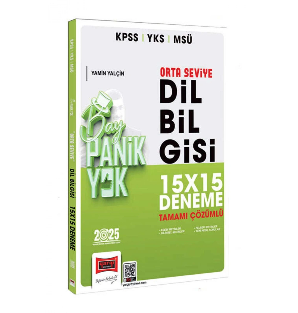 Yargı 2025 Kpss Msü Orta Seviye Dilbilgisi 15X15 Deneme Bay Panik Yok