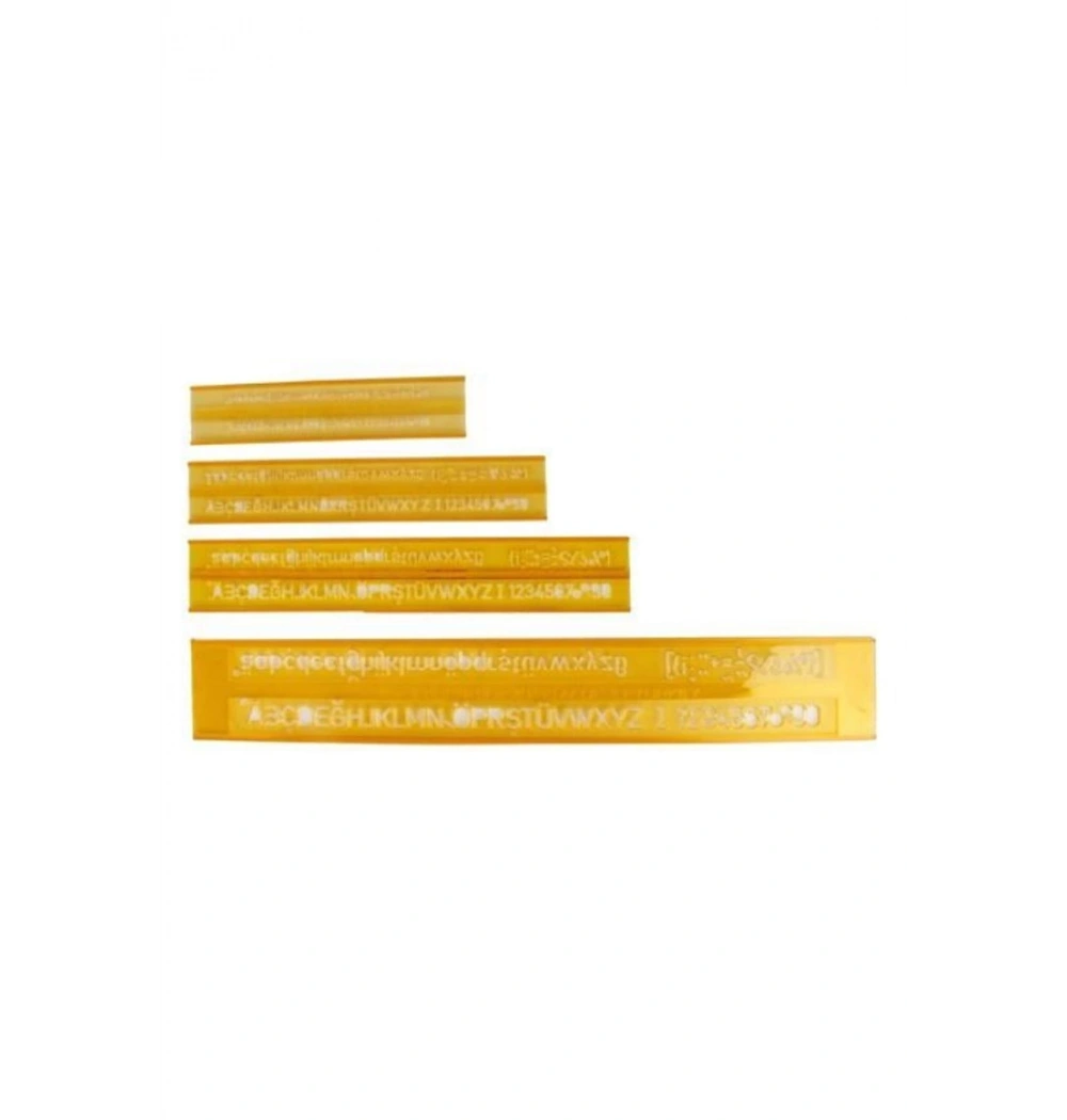 Hatas Teknik Resim Yazı Seti 3-5-7-10 Mm. Kod: 02250