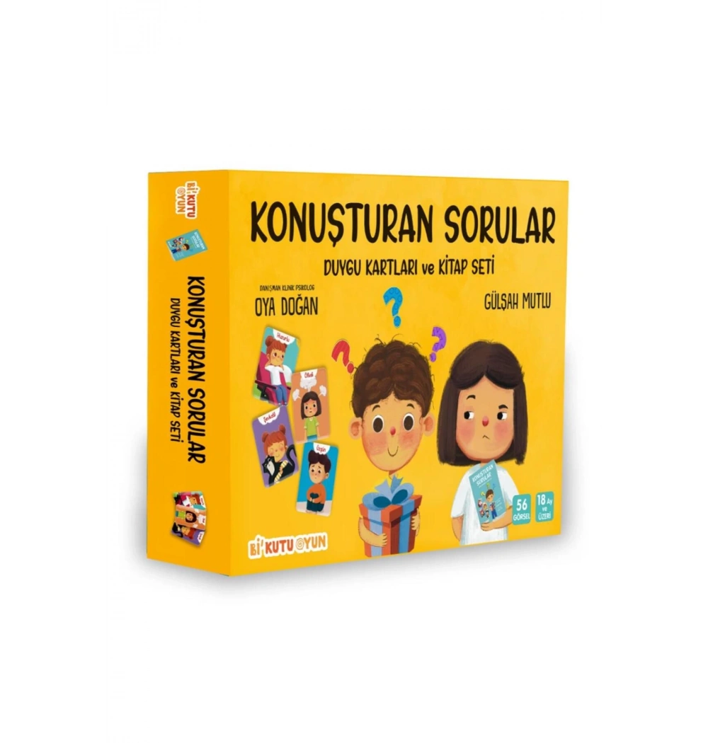Konuşturan Sorular Duygu Kartları Ve Kitap Seti  Gülşah Mutlu  Bikutu Oyun