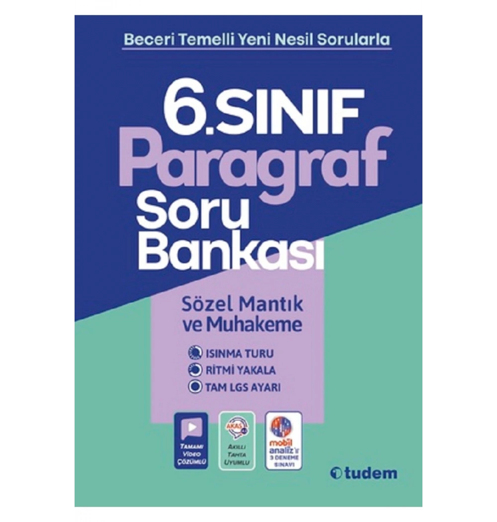 Tudem 6.Sınıf Paragraf Soru Bankası