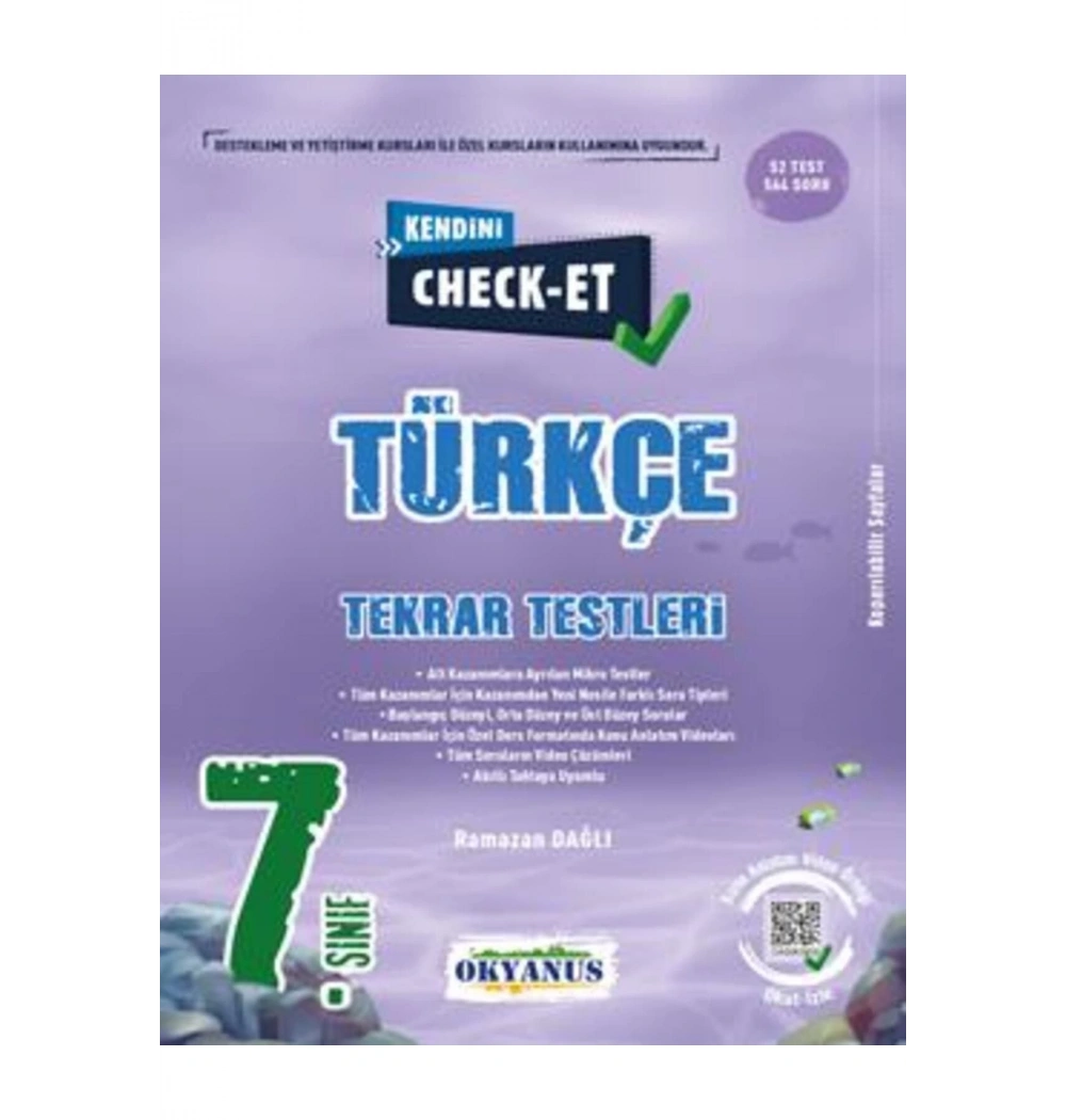 Okyanus 7.Sınıf Türkçe Tekrar Testleri