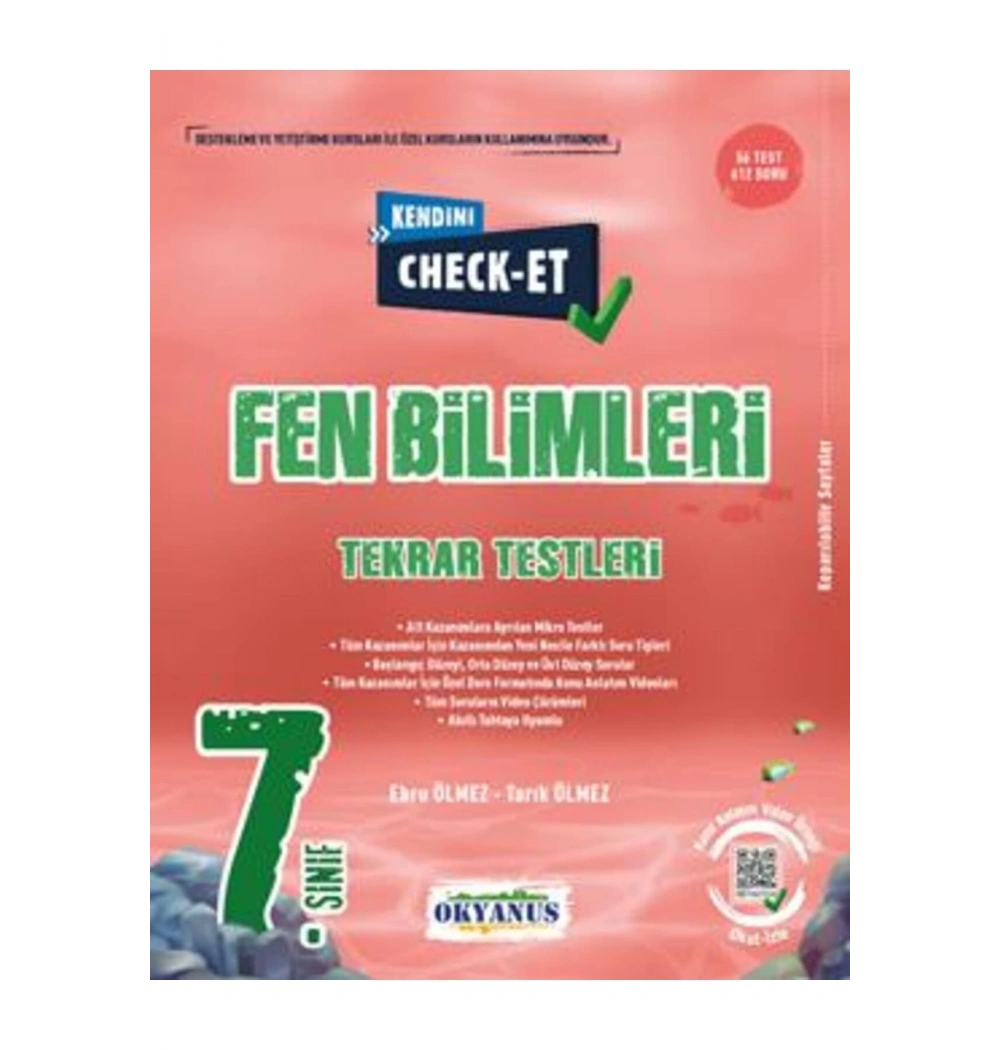 Okyanus 7.Sınıf Fen Bilimleri Tekrar Testleri