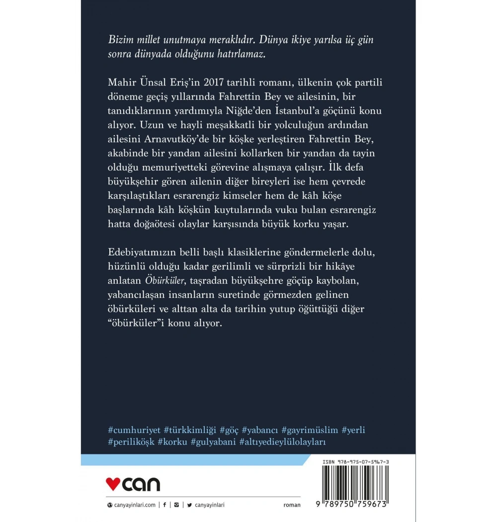 Öbürküler  Mahir Ünsal Eriş  Can Yayın