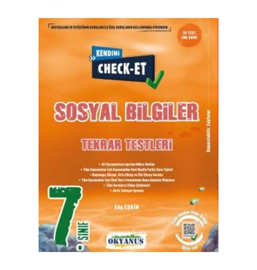 Okyanus 7.Sınıf Sosyal Bilgiler Tekrar Testleri