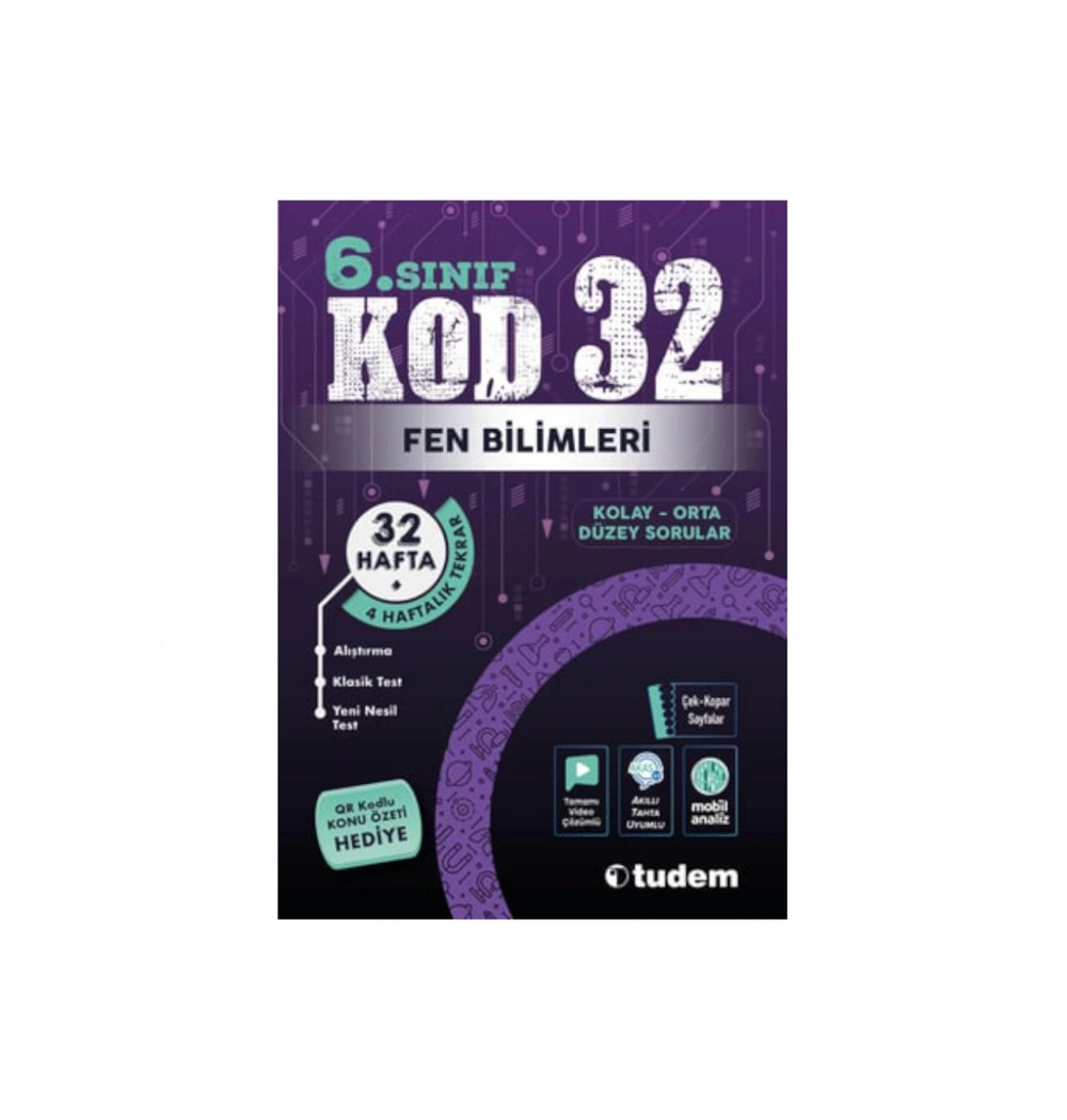 Tudem 6.Sınıf Fen Bilimleri Soru Bankası Kod 32