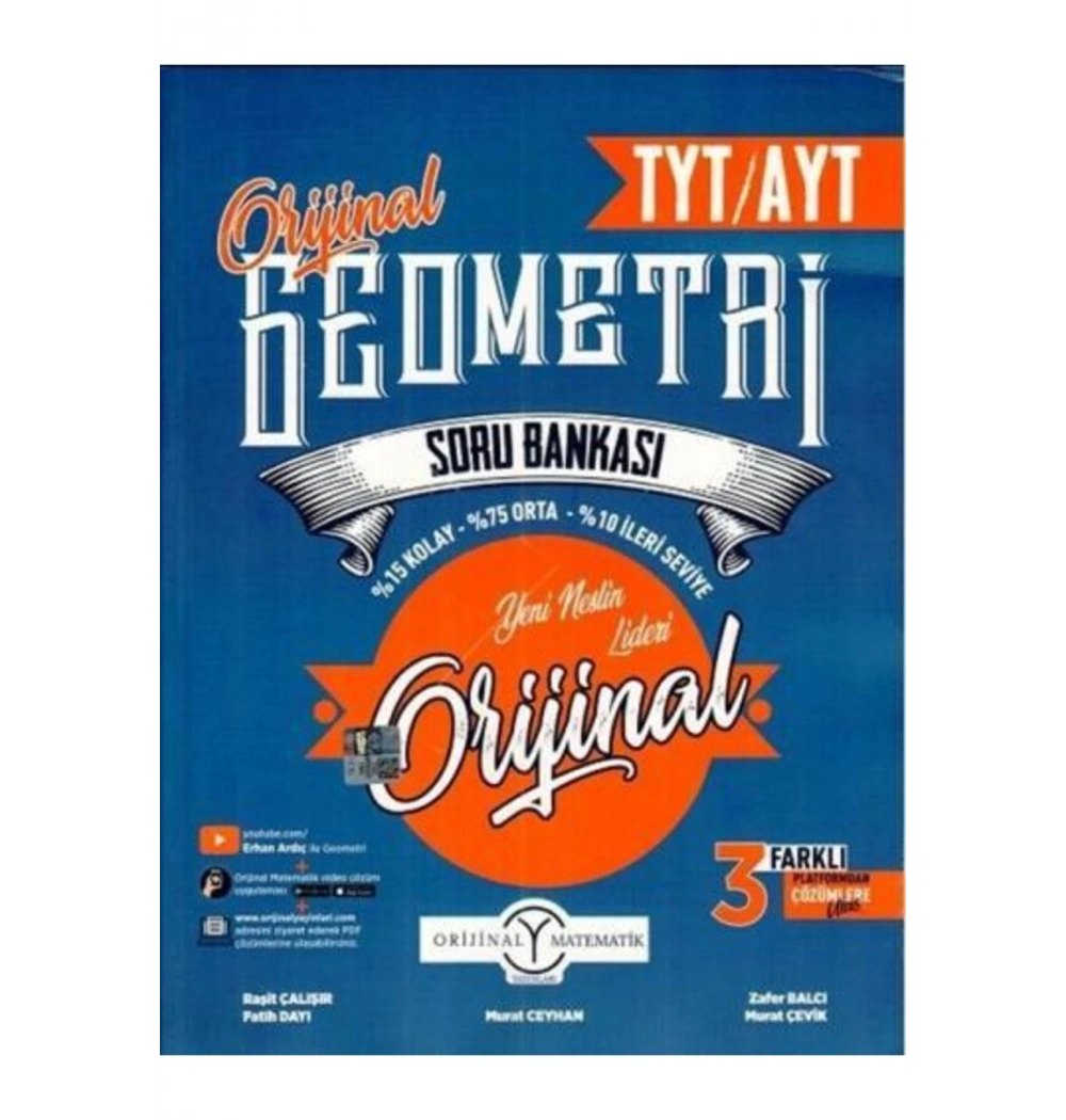 Orijinal Tyt Ayt Geometri Soru Bankası