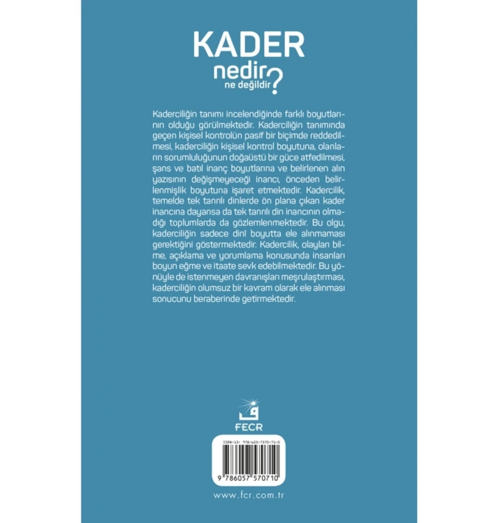 Kader Nedir Ne Değildir ? Fecr Yayınları