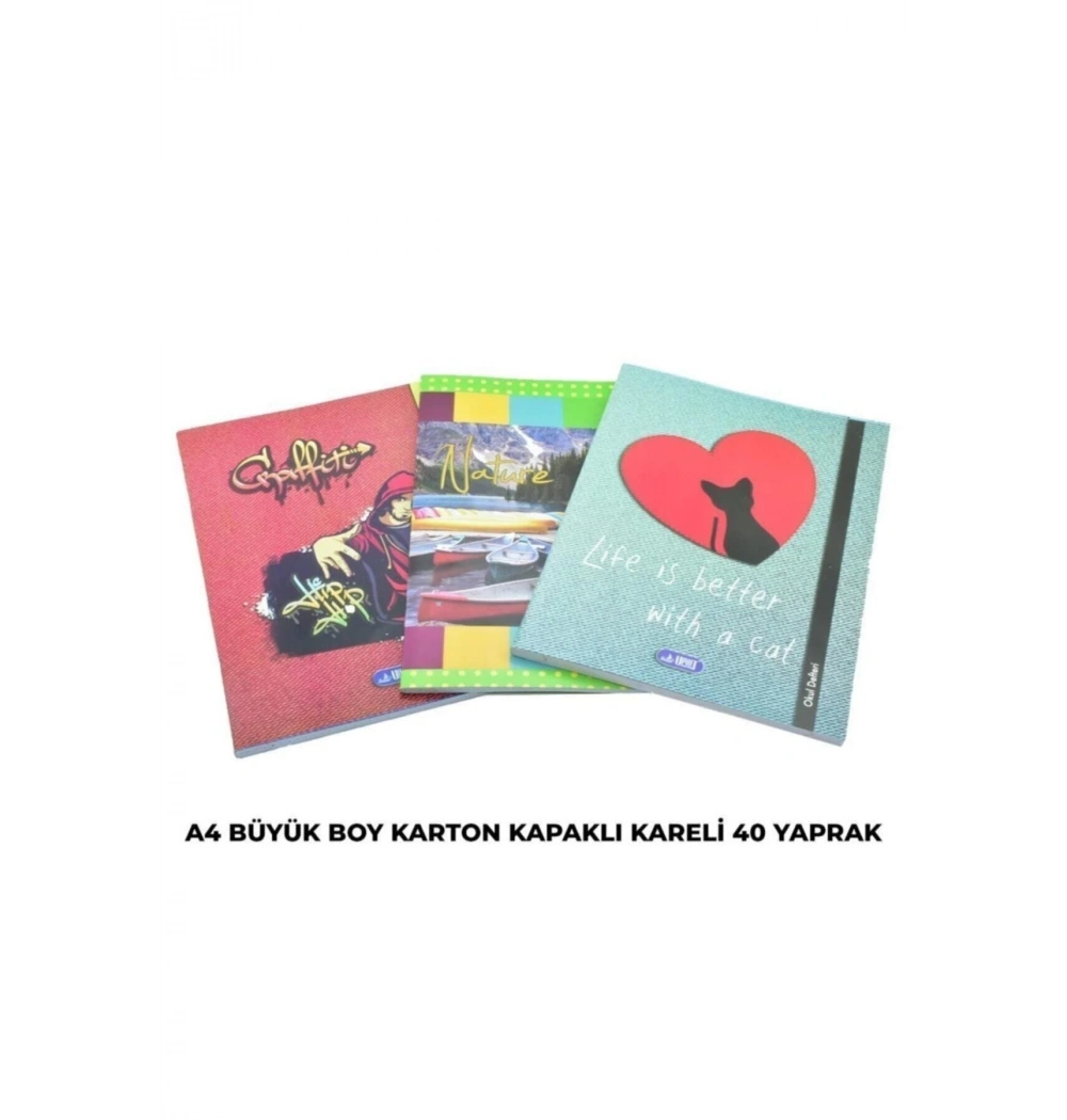 Umut A4 Metod Okul Defteri Karton Kapak 40 Yp.Çizgili