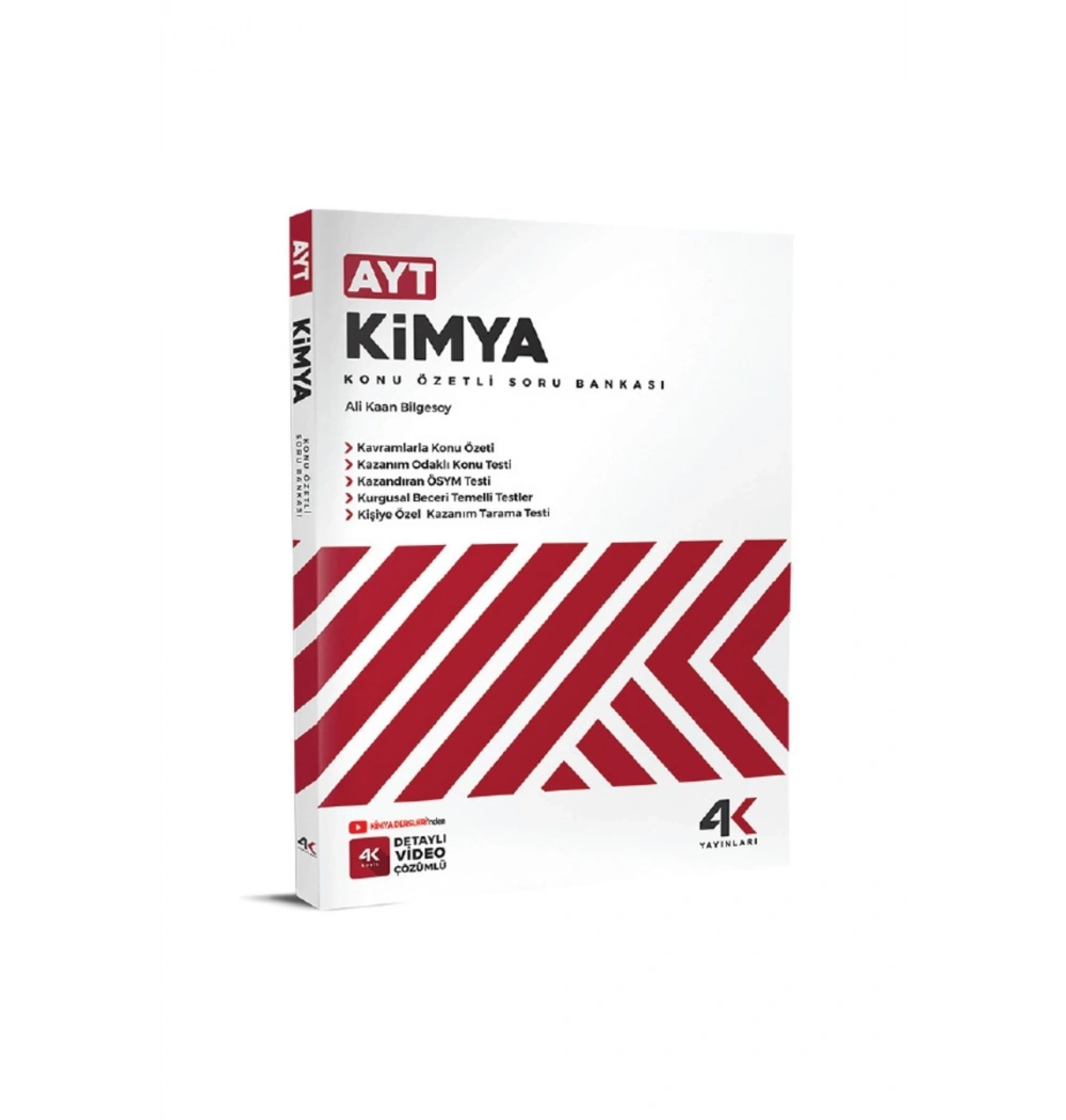Ayt Kimya Konu Özetli Soru Bankası 4 K Yayınları