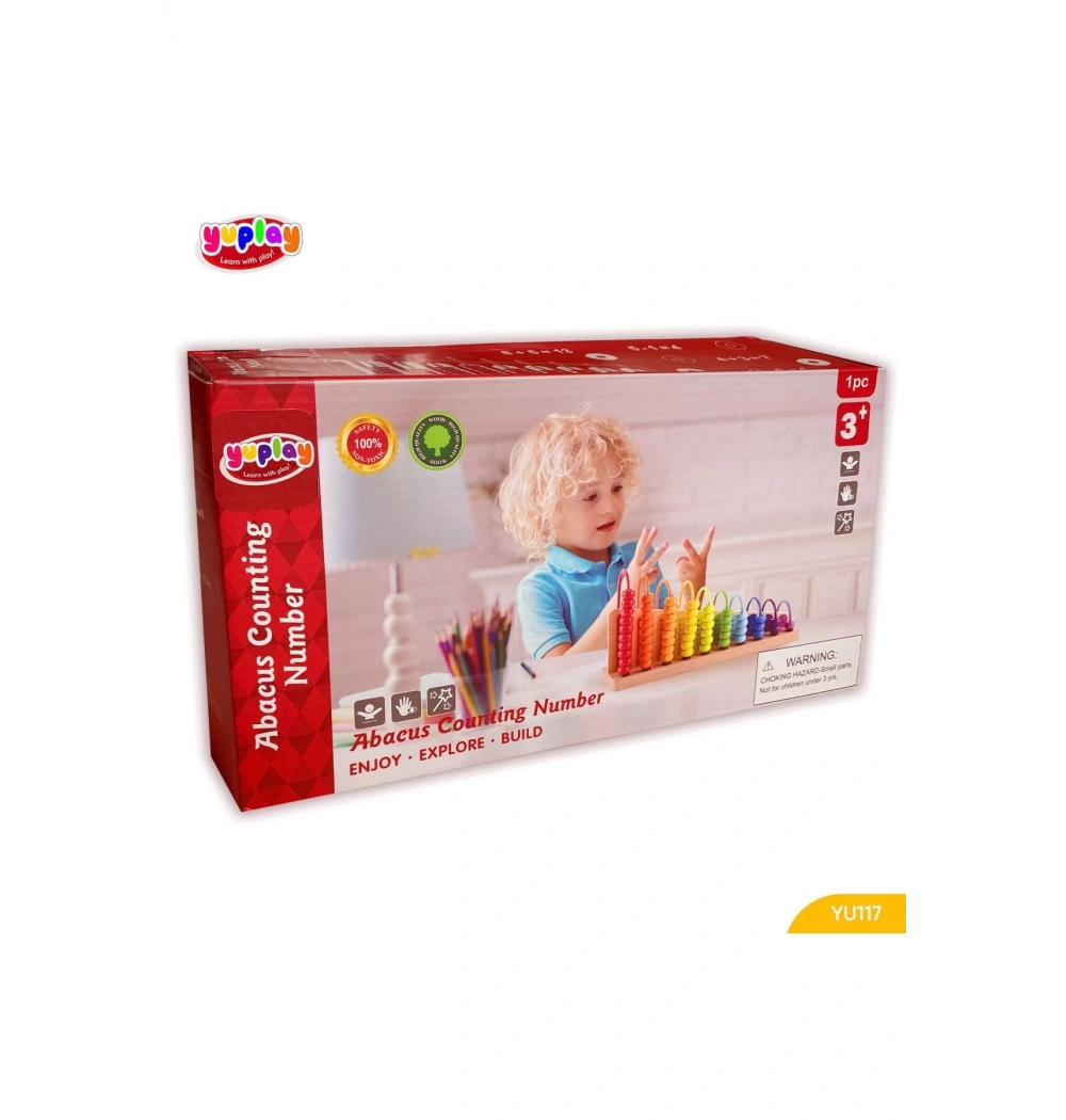 Yuplay Abaküs Sayı Sayma 3+ Yaş Tek  Parça Yu117