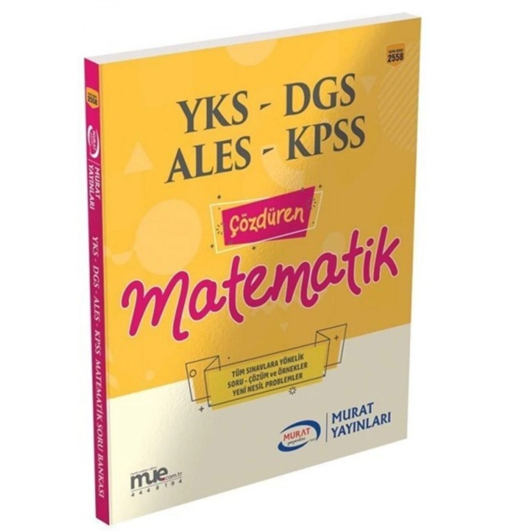 Murat 2558 Yks Dgs Ales Kpss Matematik Çözdüren