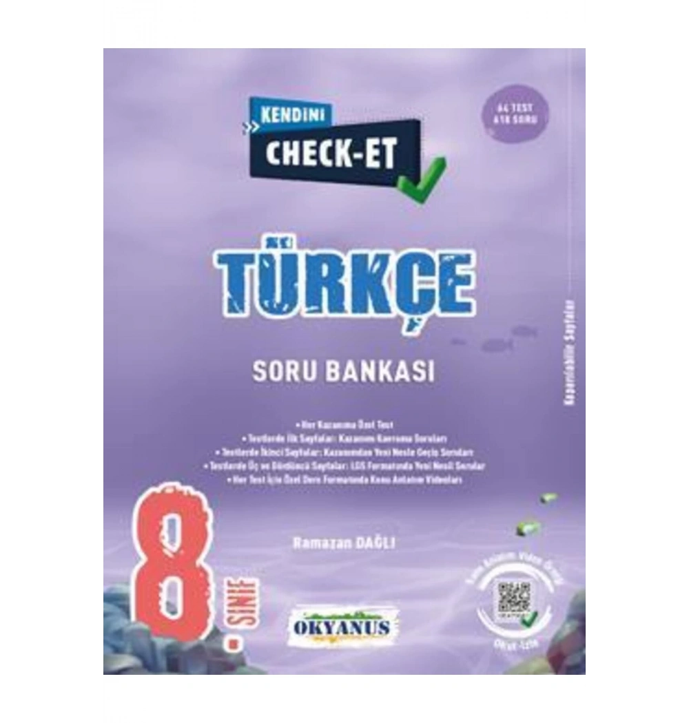 Okyanus 8.Sınıf Türkçe Soru Bankası Kendini Check Et