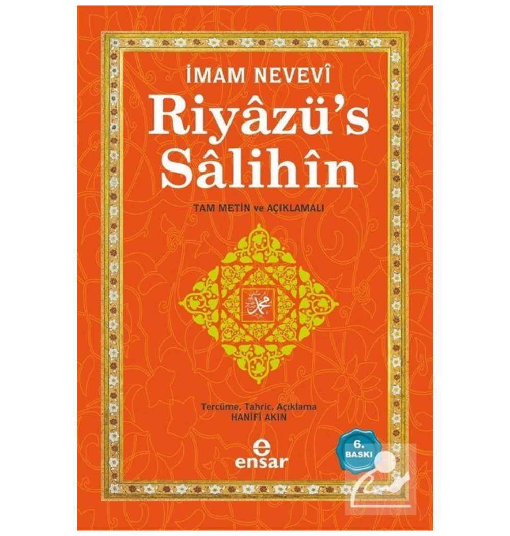 Riyazüssalihin    İ. Nevevi  Büyük Boy Ciltli  Ensar Neşriyat
