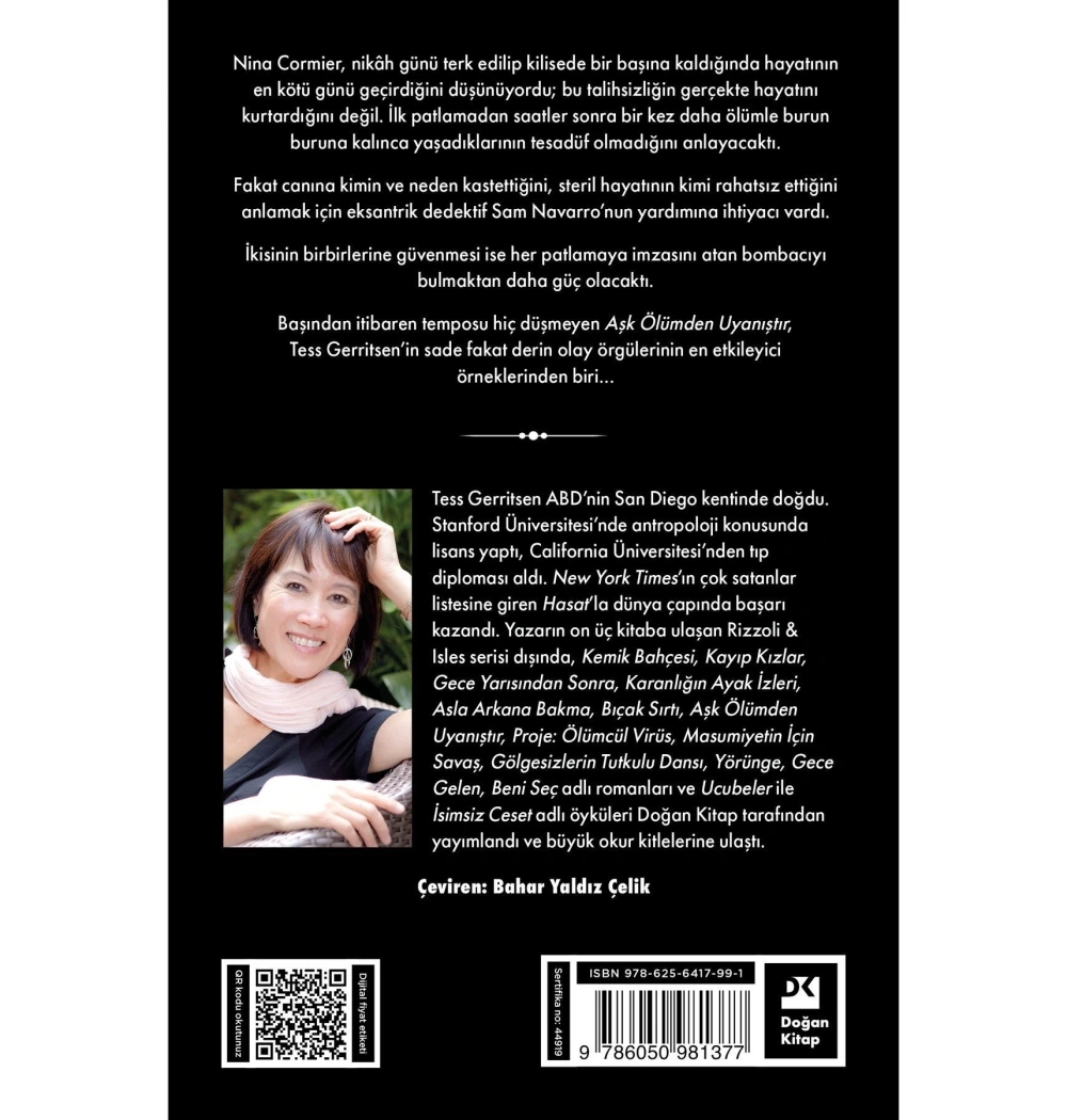 Aşk Ölümden Uyanıştır  Tess Gerrıtsen  Doğan Kitap