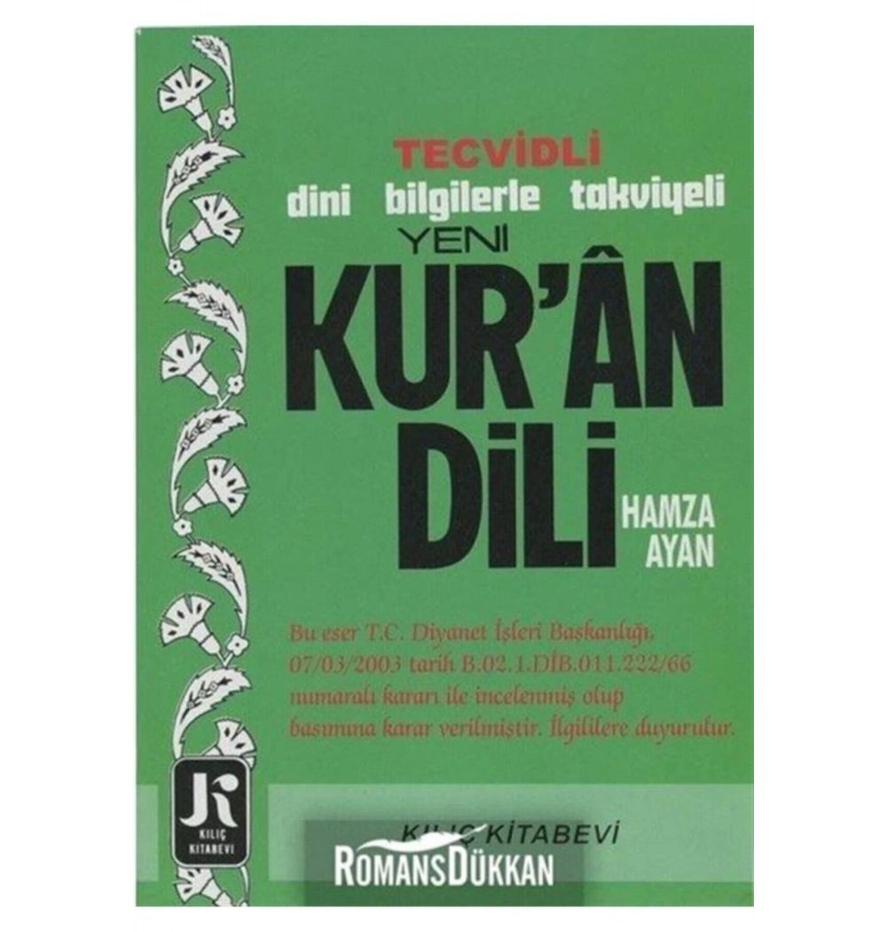 Yeni  Kuran Dili 1.Hm Kuran Elifbası   Hamza Ayan    Kılıç  Yayınevi