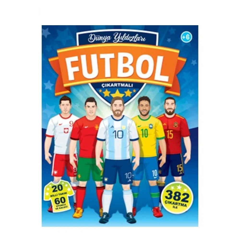 Dünya Yıldızları Futbol 382 Çıkartmalı  Çiçek Yayın