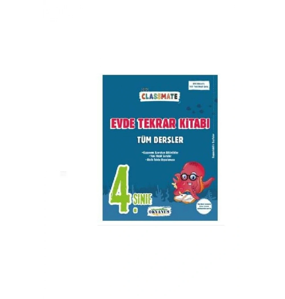 Okyanus 4.Sınıf Tüm Dersler Evde Tekrar Kitabı