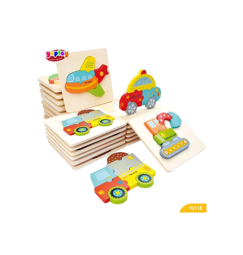 Yuplay Araçlar Yapboz Seti (4Lü) 1+ Yaş  Yu118