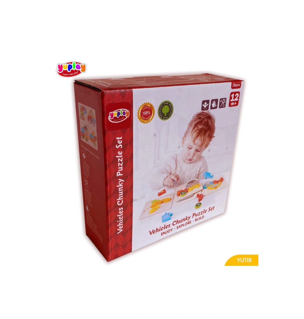 Yuplay Araçlar Yapboz Seti (4Lü) 1+ Yaş  Yu118