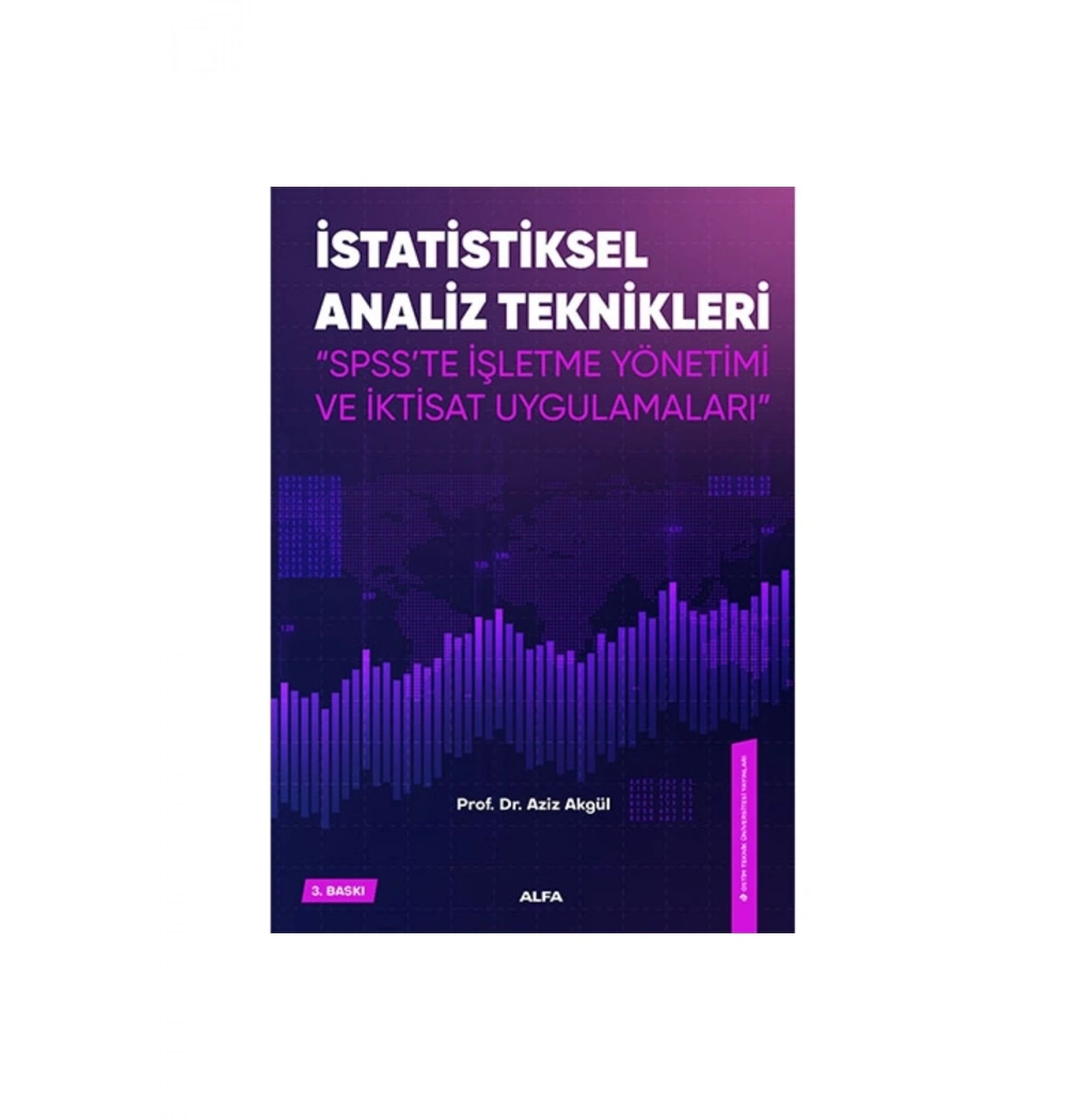 İstati̇Ksel Anali̇Z Tekni̇Kleri̇ Prf Dr.Azi̇Z Akgül Alfa Basım