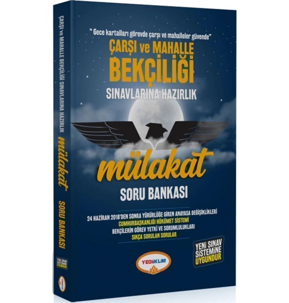 Çarşı Mahalle Bekçiliği Mülakat Soru Bankası  Yediiklim