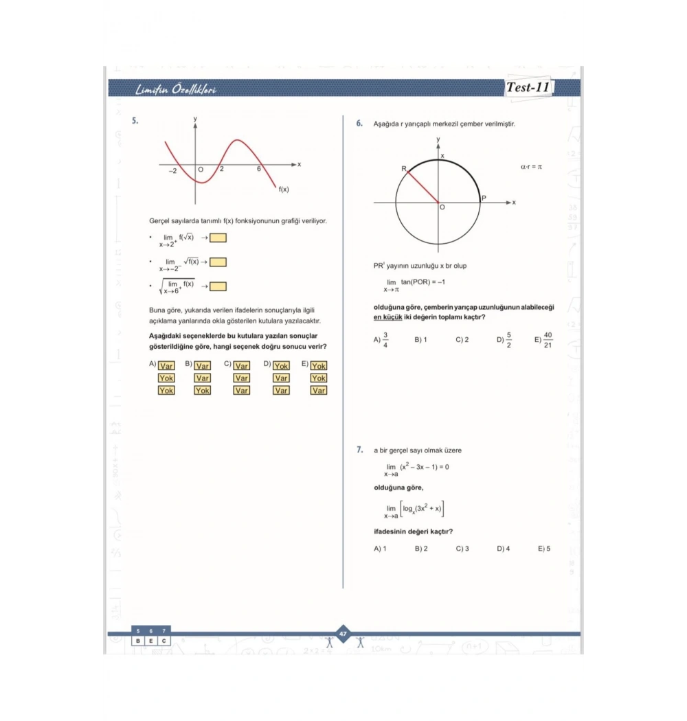 Ayt Limit Matematik Fasikülleri  Barış Yayın