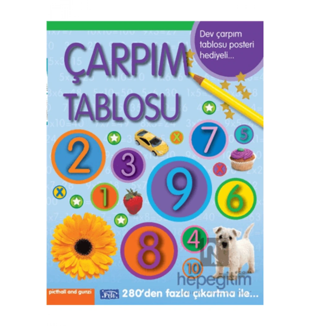 Çarpim Tablosu Çikartmali Parıltı