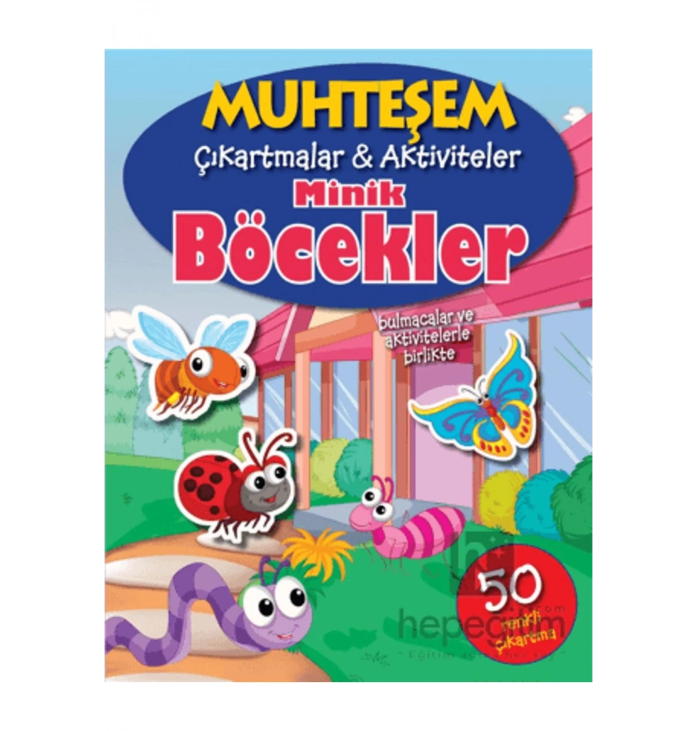 Muhteşem Çikartmalar Aktiviteler Minik Böcekler Parıltı