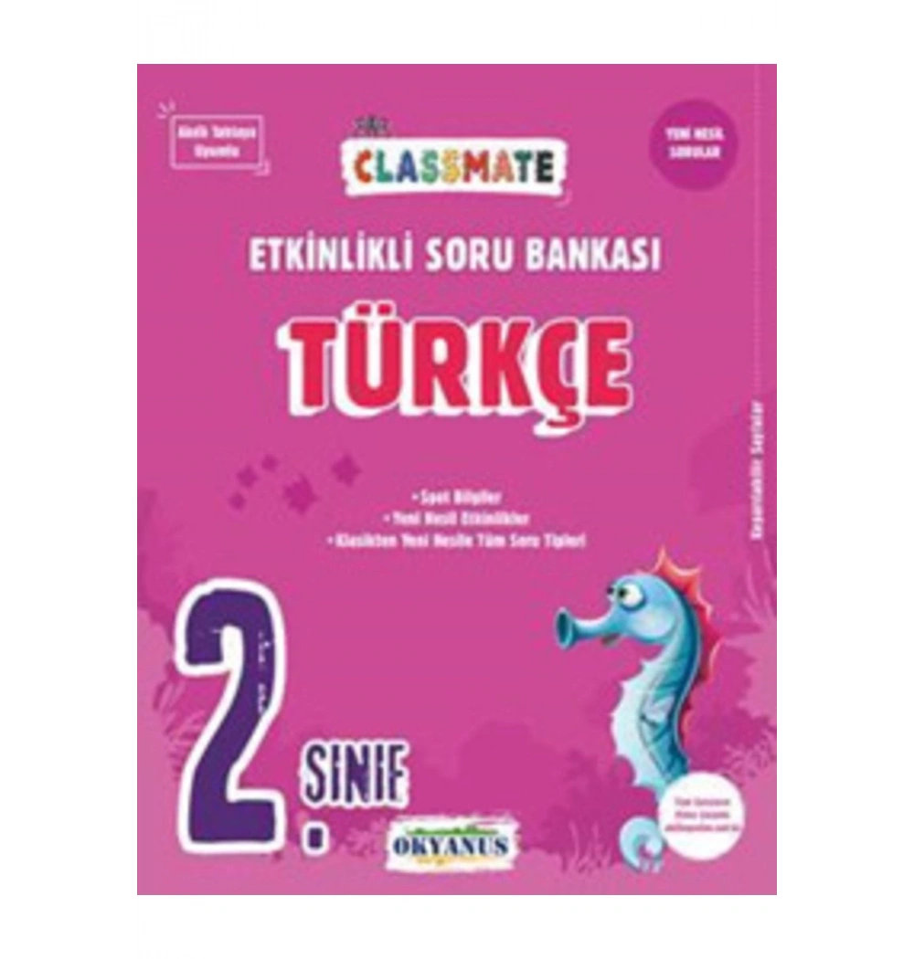 Okyanus 2.Sınıf Türkçe Soru Bankası Classmate