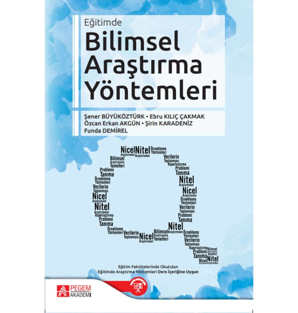 Pegem Eğitimde Bilimsel Araştirma Yöntemleri Şener Büyüköztürk Pegem Akademi