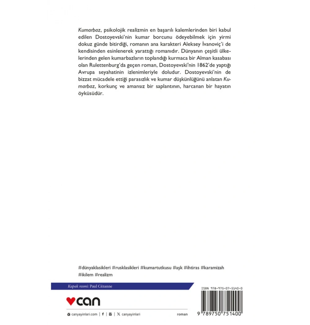 Kumarbaz Dostoyevski Can Yayın