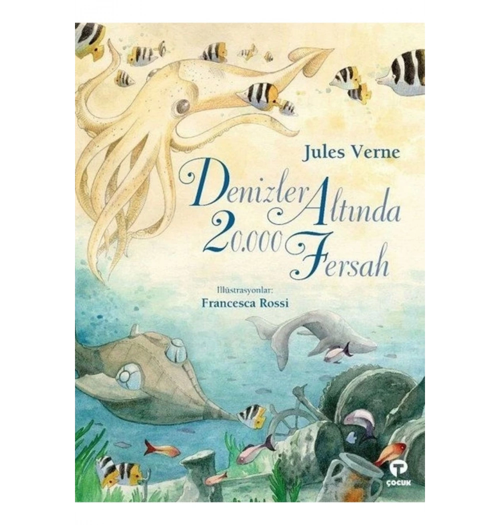 Denizler Altında 20000 Fersah Resimli Büyük Boy Turkuvaz
