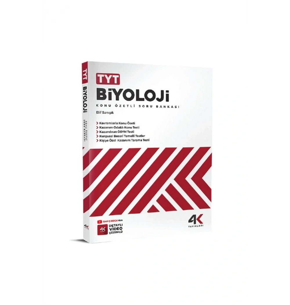 Tyt Biyoloji Konu Özetli Soru Bankası 4 K Yayınları
