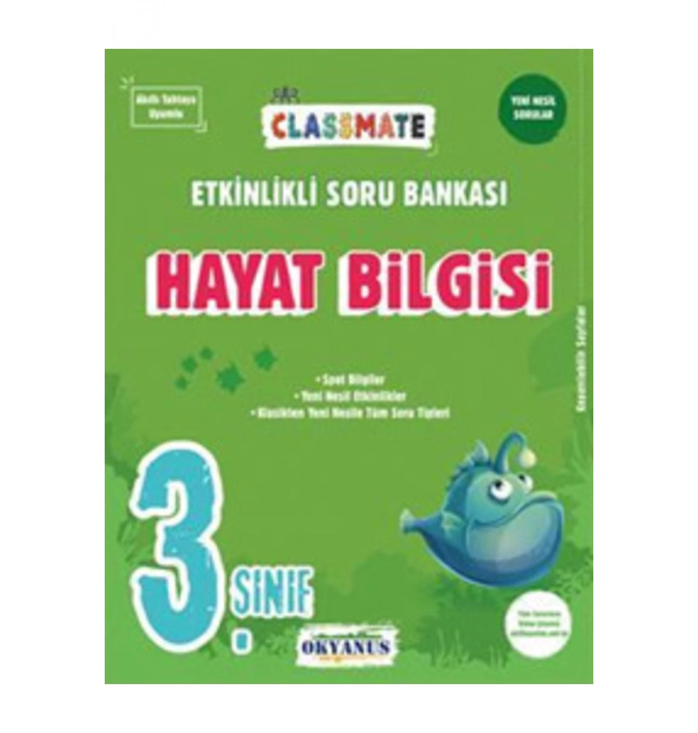 Okyanus 3.Sınıf Hayat Bilgisi Soru Bankası Classmate