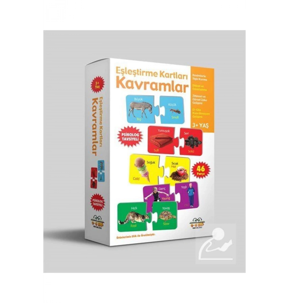 Kavramlar Eşleşttirme Kartlari 3D Yaş 0-6 Yaş Yayınları