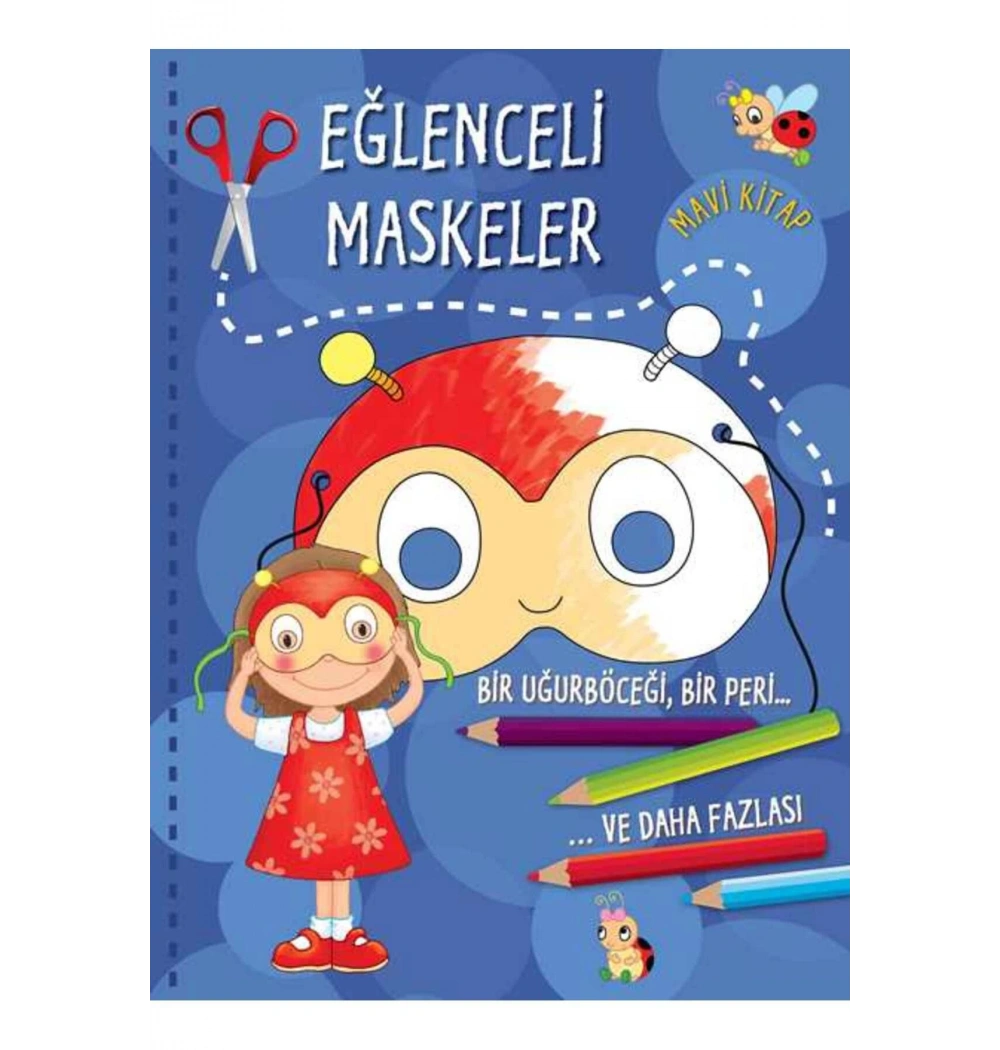 Eğlenceli Maskeler Mavi Kitap Parıltı