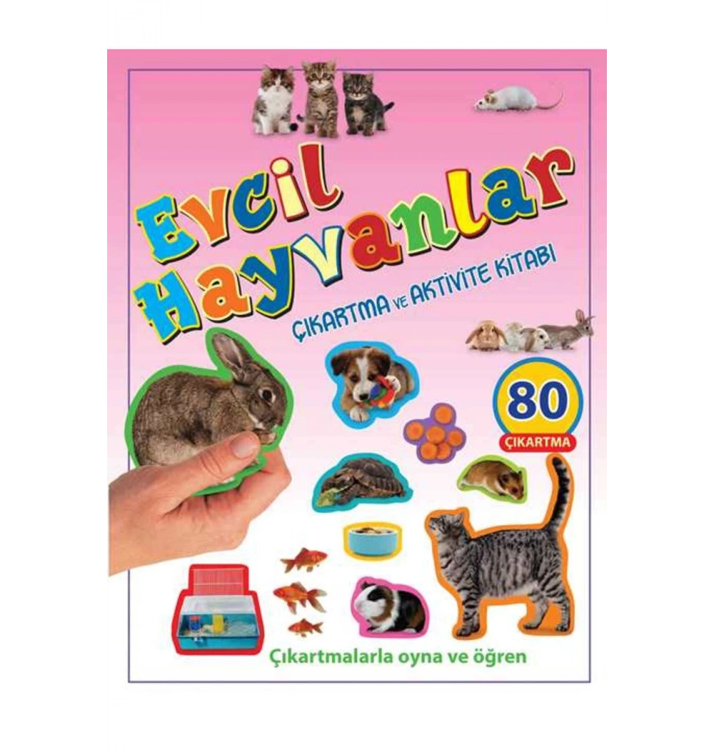 Evcil Hayvanlar Çikartma Ve Aktivite Kitabı Parıltı