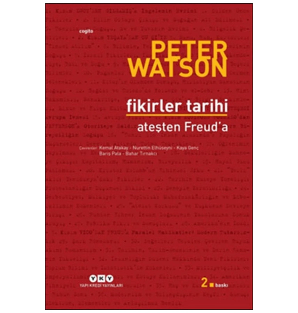 Fikirler Tarihi Ateşten Freuda  Peter Watson  Yapı Kredi