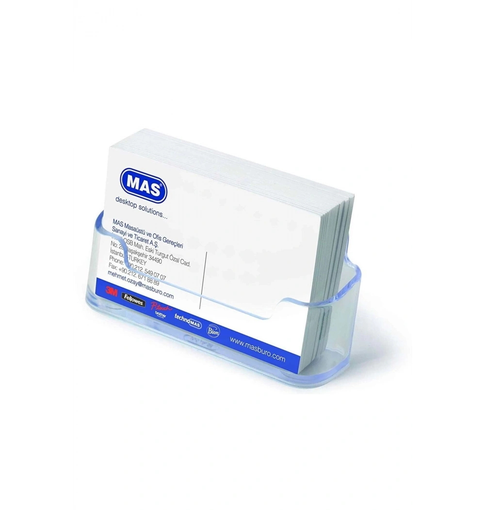 Mas Kartvizitlik Oval Şeffaf 486