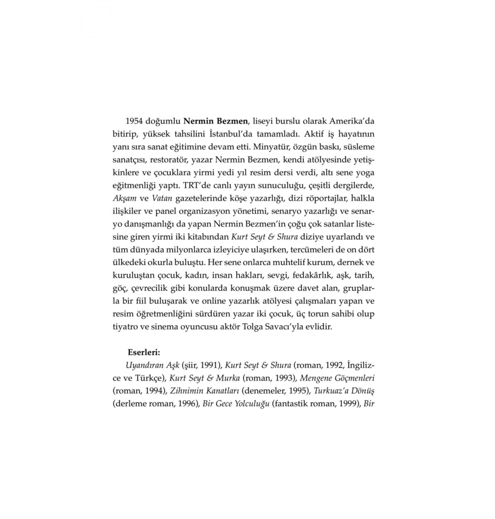 Bir Gece Yolculuğu   Nermin Bezmen  Doğan Kitap