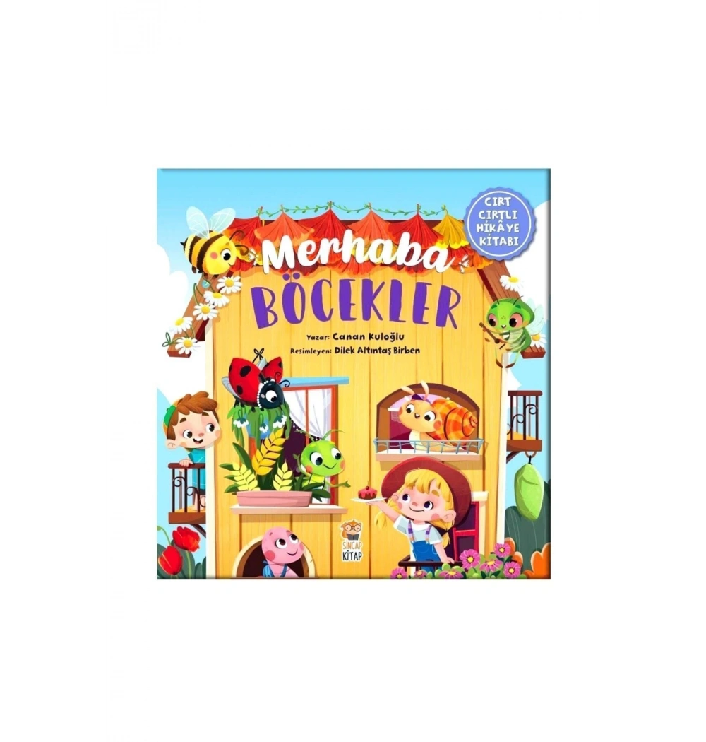 Merhaba Böcekler Cırt Cırtlı Hikaye Kitabı  Sincap Kitap