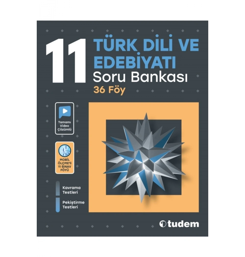 Tudem 11.Sınıf Türk Edebiyatı Soru Bankası 36 Föy