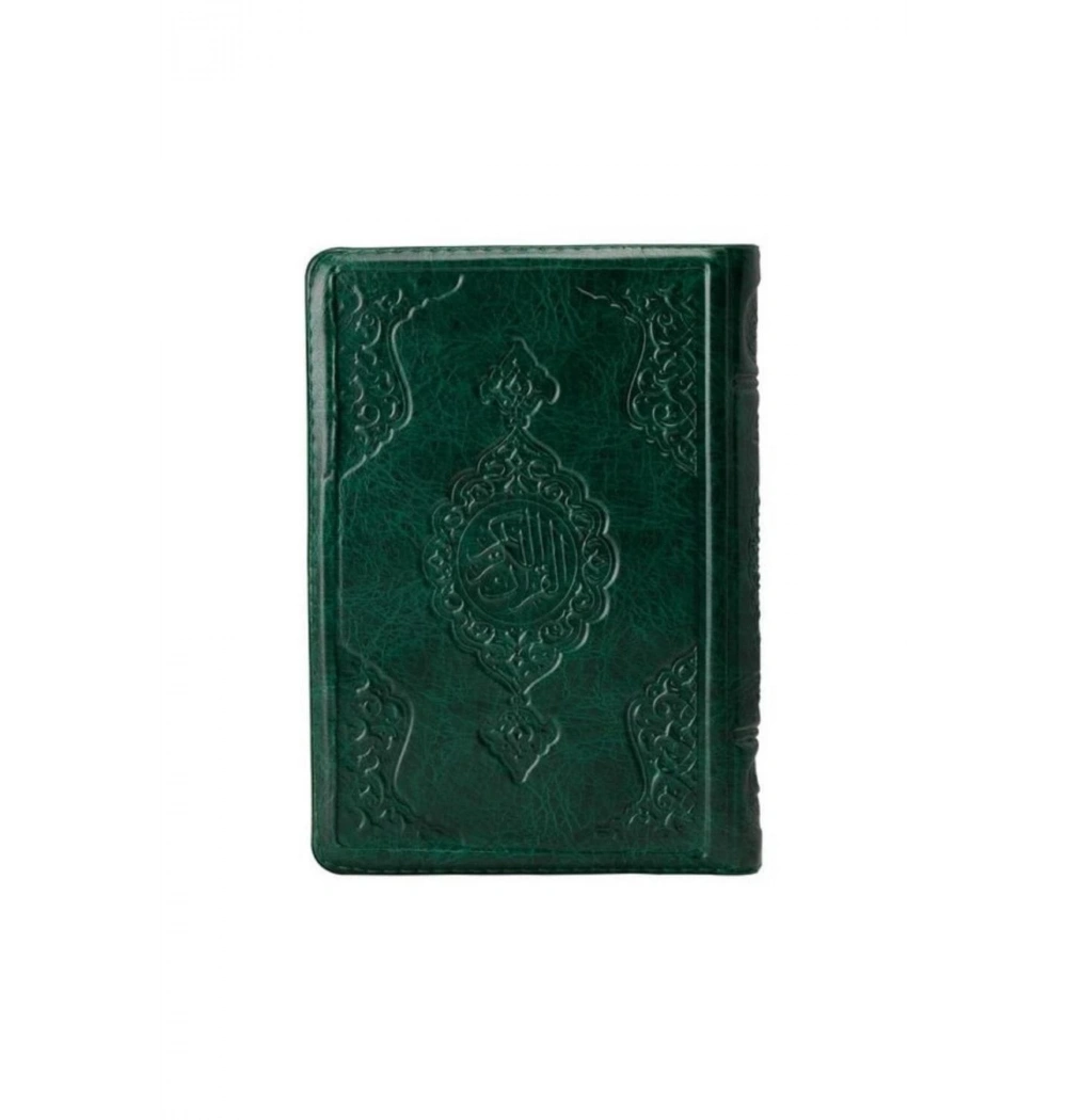 Hayrat Çanta Boy Yeşil Renk Kılıflı Kuranı Kerim