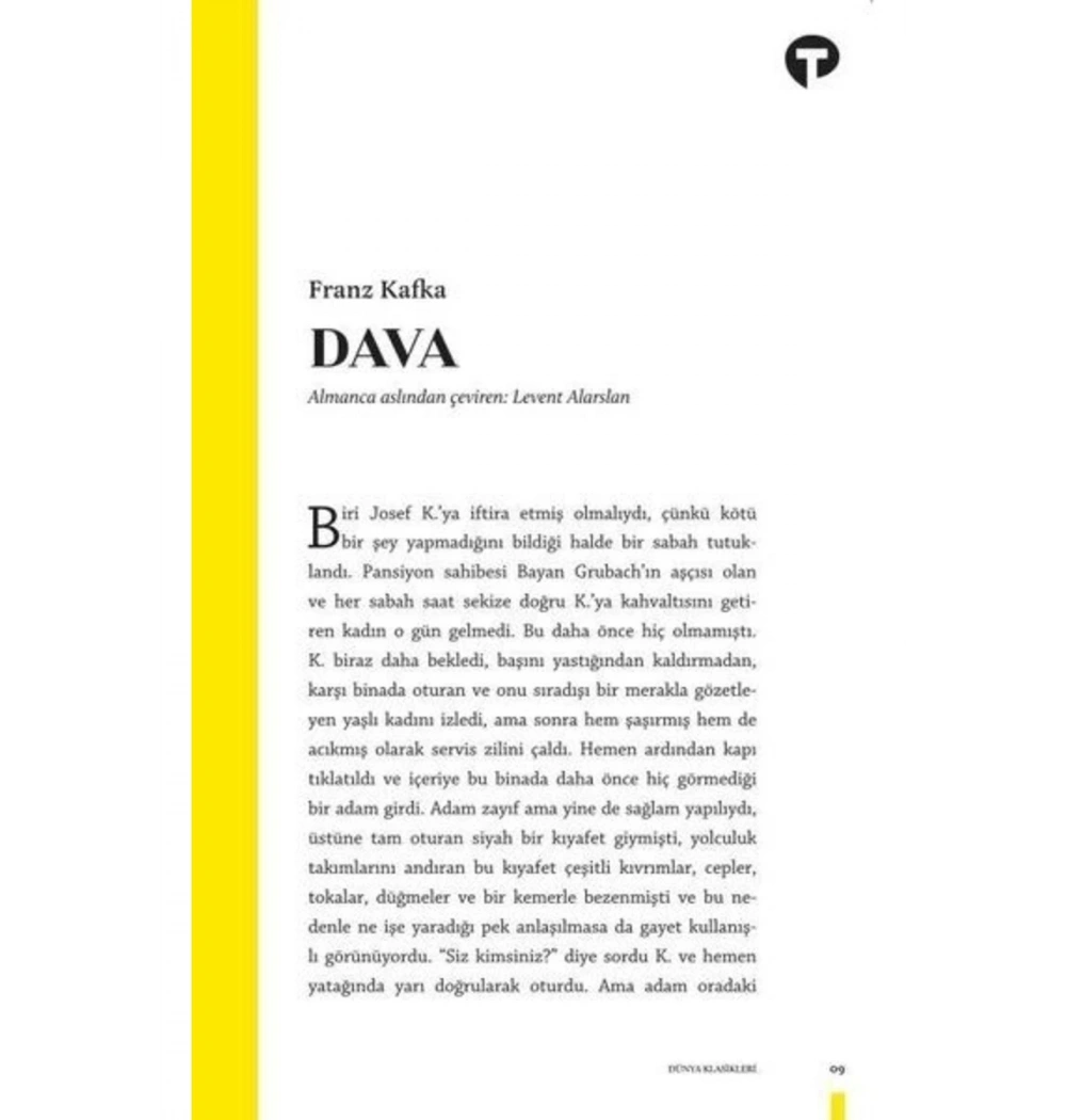 Dava  Franz Kafka Turkuvaz