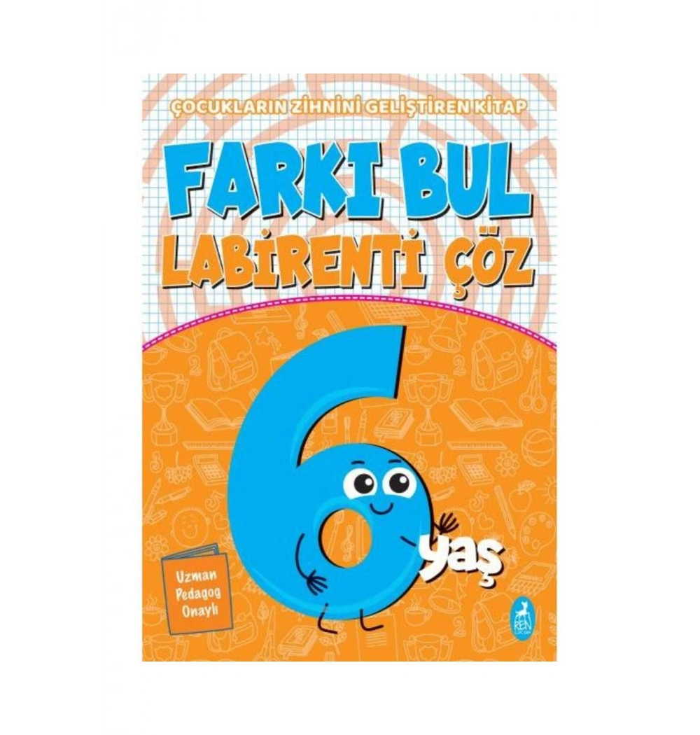 Farkı Bul Labirenti Çöz 6+Yaş Renkitap