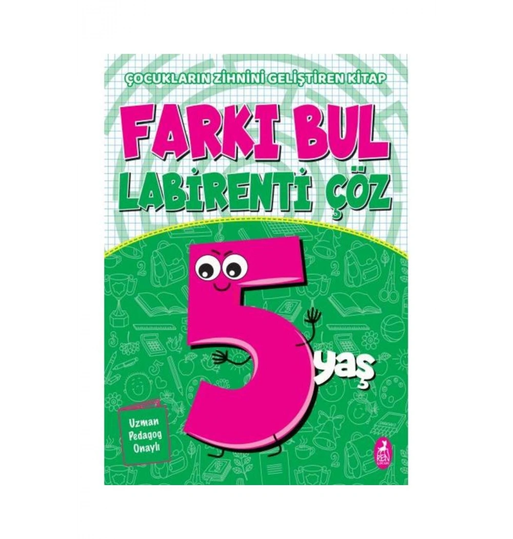 Farkı Bul Labirenti Çöz 5+Yaş Renkitap