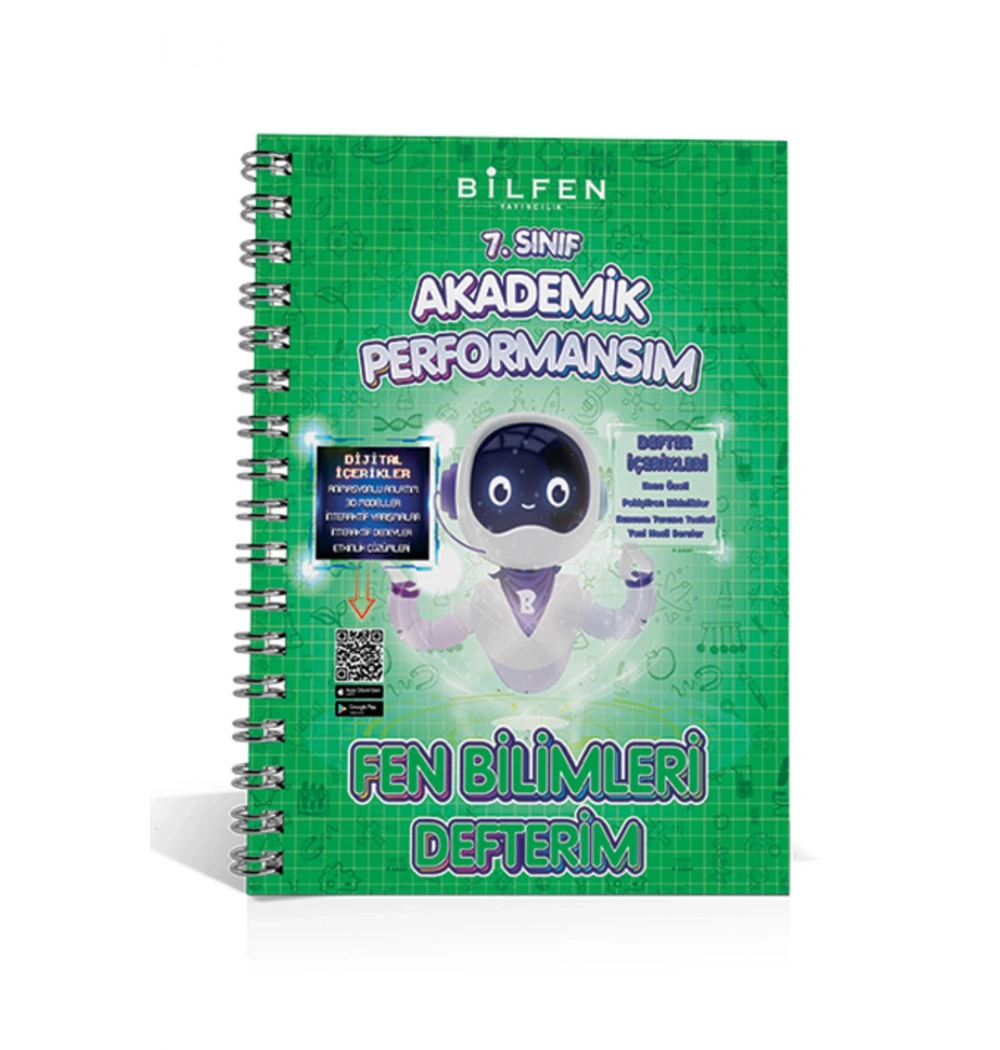 Bilfen 7.Sınıf Fen Bilimleri Akademik Performansım Defterim