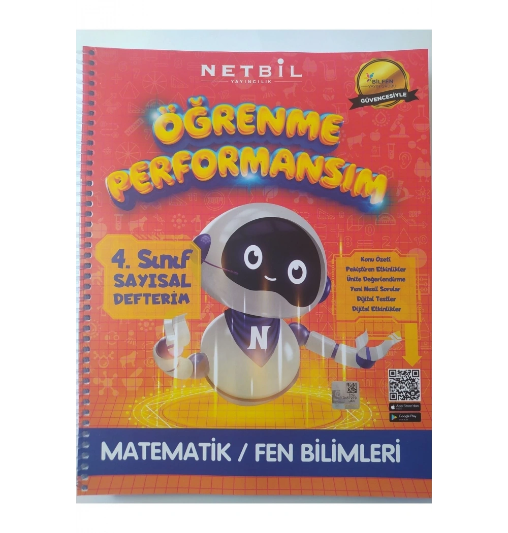 Netbil 4.Sınıf Sayısal Defterim  Matematik Fen Bilimleri