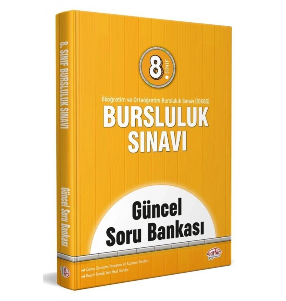 Editör 8.Sınıf Bursluluk Sınavı Güncel Soru Bankası