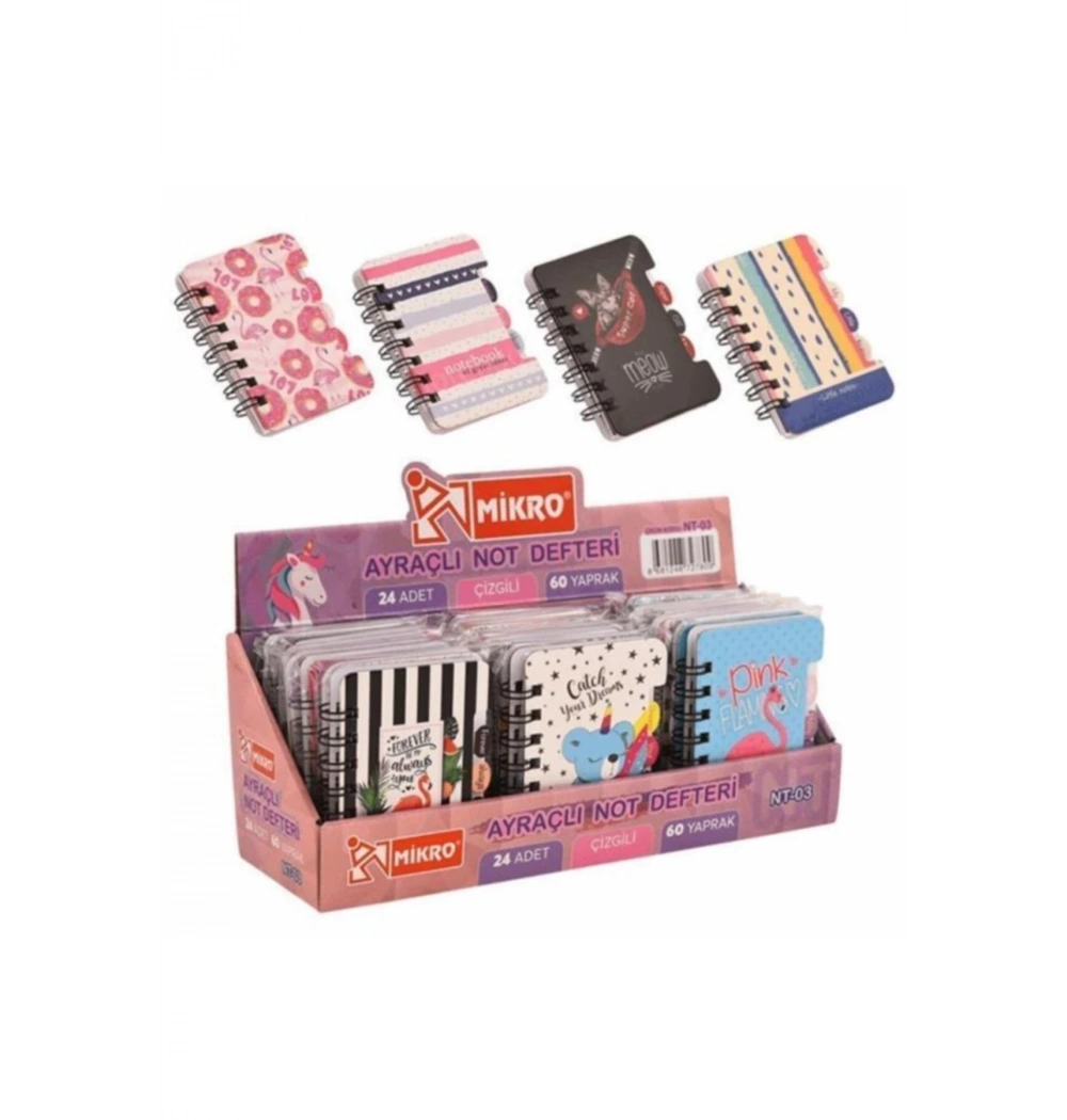 Mikro Nt-03 Ayraçlı  Not Defteri